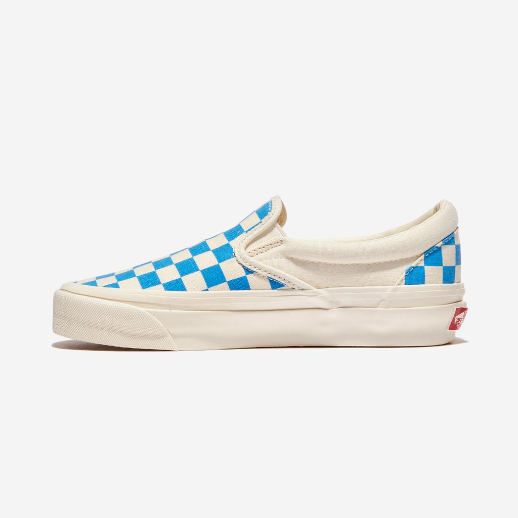 [Vans] MTE Slip-On Reissue 98 - Checkerboard Cyan Blue, VN000CWA0H7, 1020108083, Popular Korean Shoes