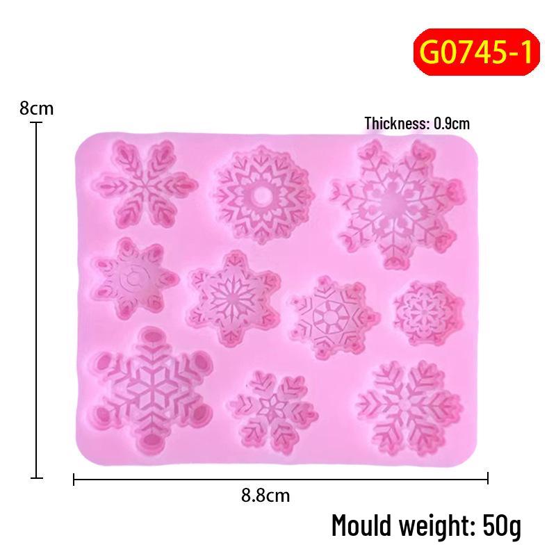 

Рождественские формы для мастики и шоколада «Снежинка» для выпечки и украшения