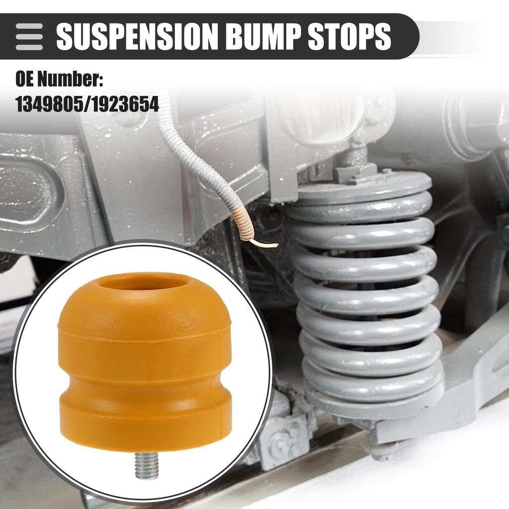 Motoforti Auto Gummi Vorder- und Hinterradaufhängung Anschlagpuffer Nr. 1349805/1923654 Gelb (2 Stück)