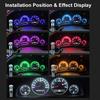 6 stk T5 LED-pære W3W W1.2W Led Canbus bilinteriørlys Dashboard varmeindikator Kile Auto Instrument Lampe 12V