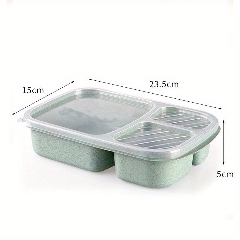 Portable Lunch Wheat Straw Lunch Box Single Layer Microwave Food Box Biodegradable Lunch Storage Container