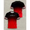 Men Cool Whatever 3D Print T-shirts Beachwear Letters Stretch Polyester Sports Short Sleeve Tops