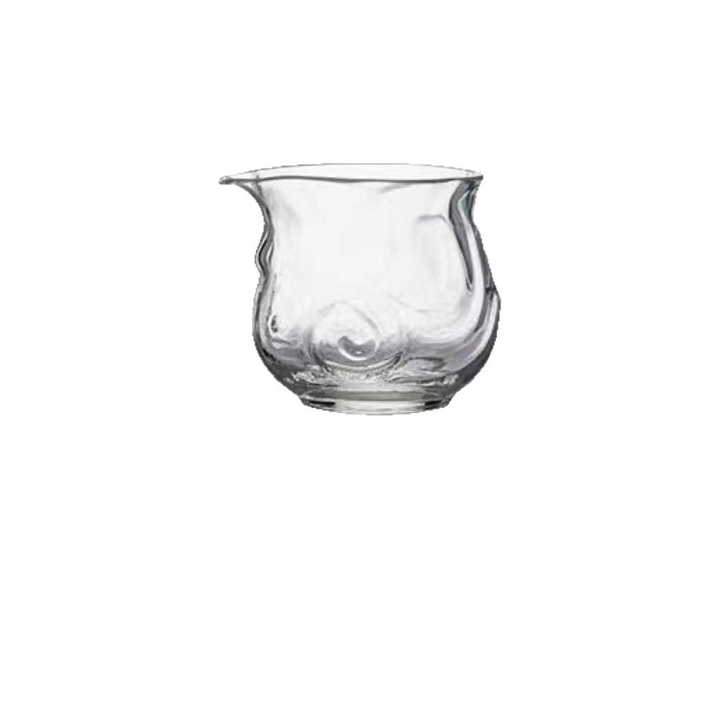 High Borosilicate Heat-Resistant Glass Tea Dispenser, Large Capacity Golden Cicada Fair Cup