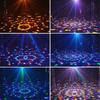 Remote Control Led Magic  Ball  Lamp 512 Flashing Crystal Colorful Rotating Stage Light For Ktv Bars