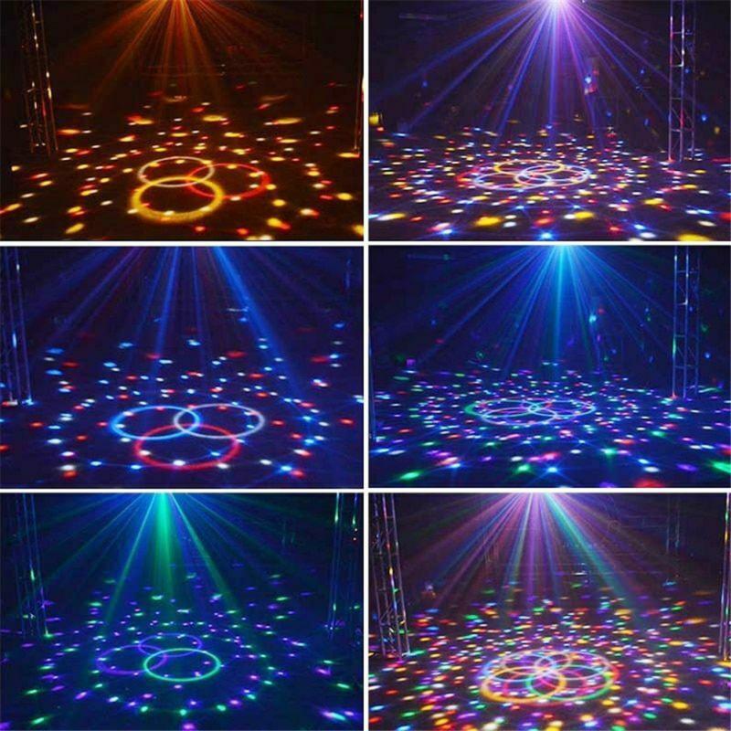 Remote Control Led Magic  Ball  Lamp 512 Flashing Crystal Colorful Rotating Stage Light For Ktv Bars