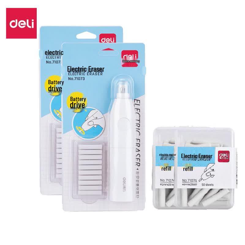 Deli Electric Eraser Set