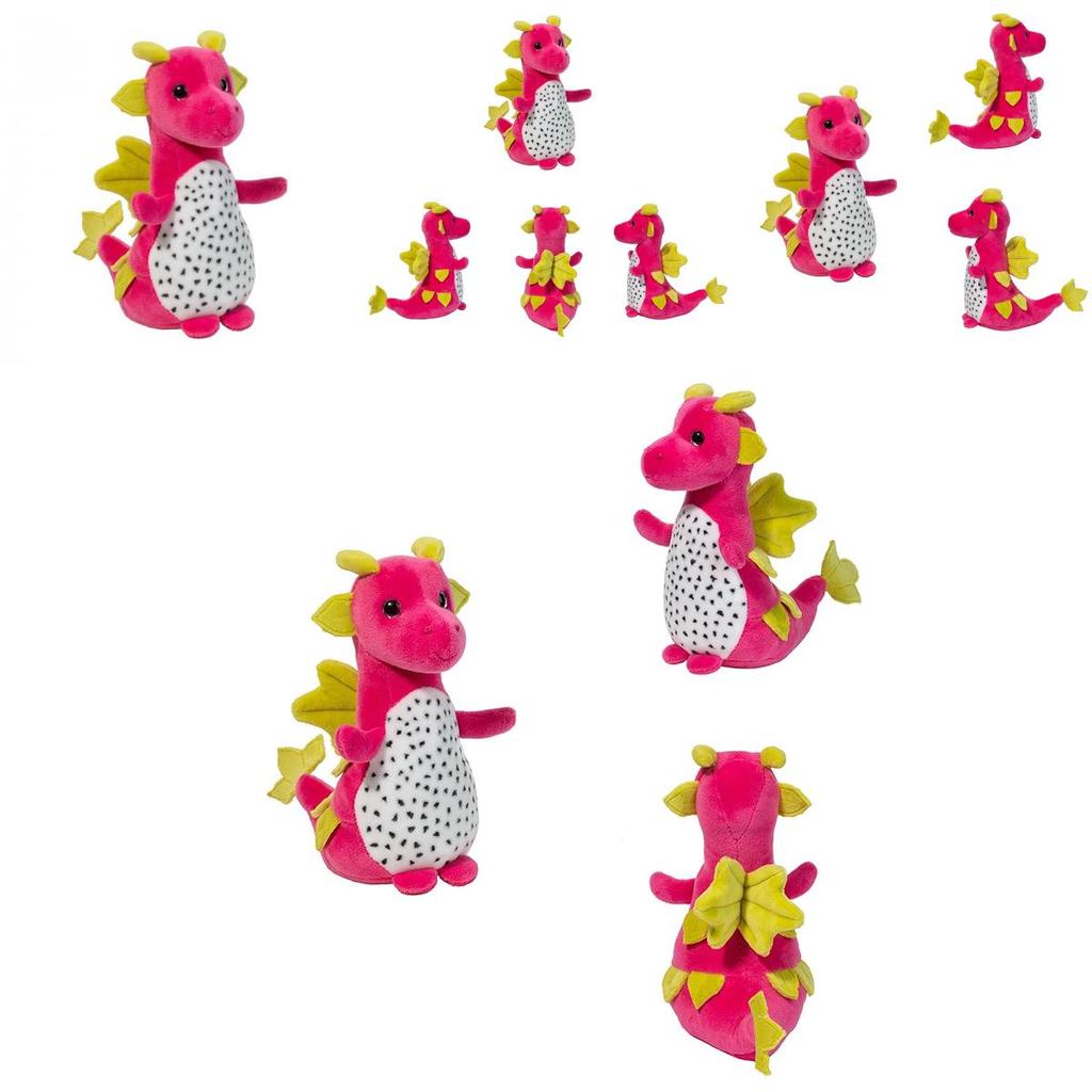 Dragon Fruit Macaroon Pitaya Dinosaur Plush Toy Soft Stuffed Doll For Kids