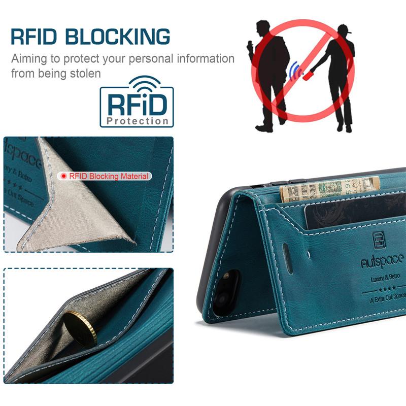 For iPhone 8 Case Wallet Magnetic Card Flip Cover For iPhone 7 Plus SE 2020 Case Luxury Leather Phone Cover Stand