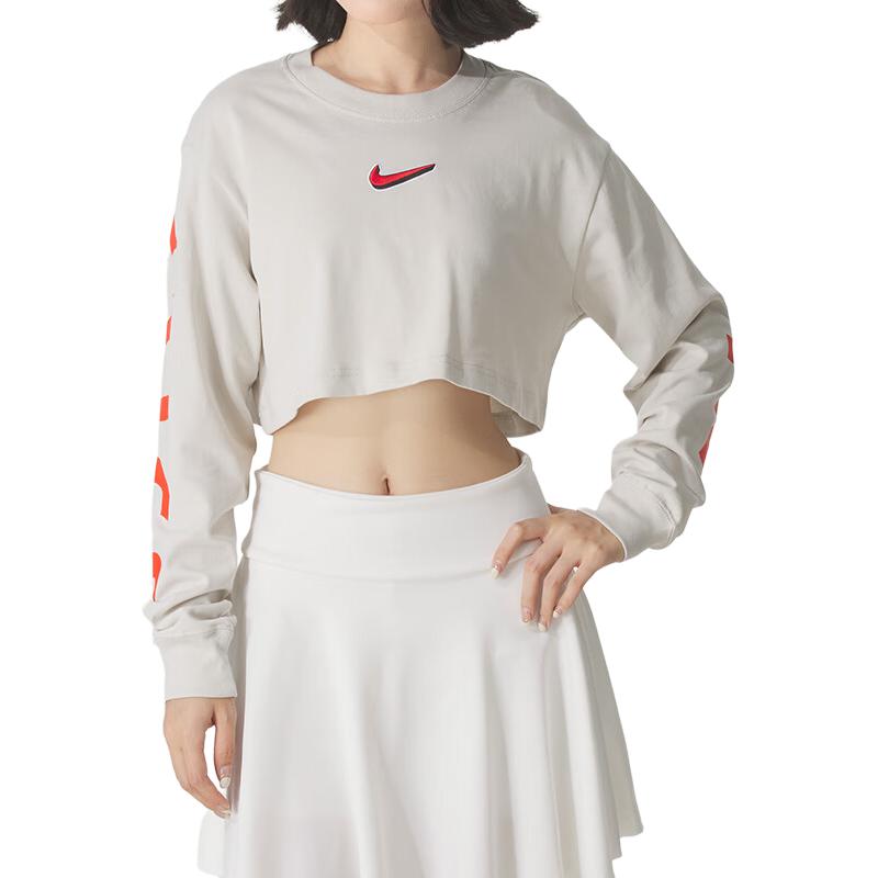 Nike Maglietta a Maniche Lunghe Traspirante Casual Versatile da Donna HV5006-072