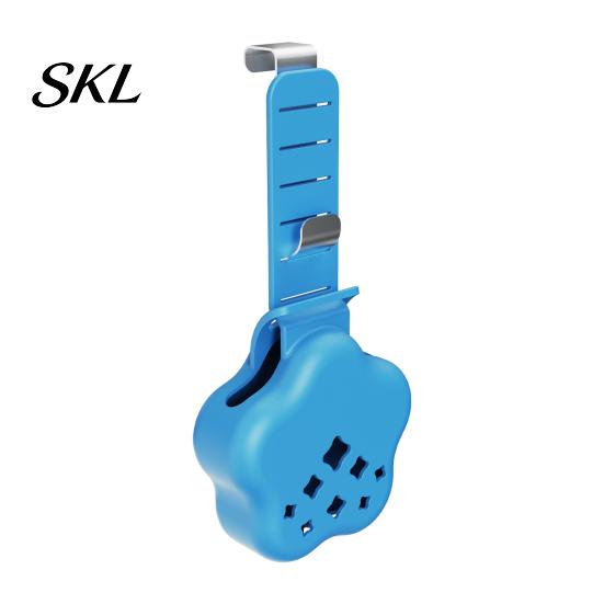 Cleaning Tablet Dispenser for Toilet Tank Holder, Adjustable Hanging Controlled Dispenser, with Rustproof Bleach Storage Basket Hook, Plastic Carrier