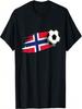 Norwegen Fahne Trikot Norwegisches Fußballteam Norwegisches T-Shirt