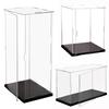 Collectibles Acrylic Display Case with Door,Assemble Display Box Stand Dustproof Protection Showcase for Action Figures Toys
