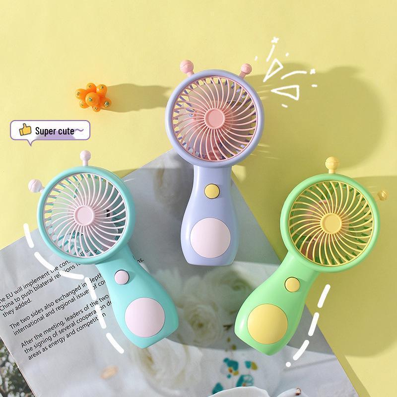 Snail Portable Rechargeable Mini Fan - Silent Handheld for Summer Dormitory & Outdoor Use
