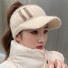 Winter New Fashion Versatile Topless Baseball Cap For Women With Ear Protection