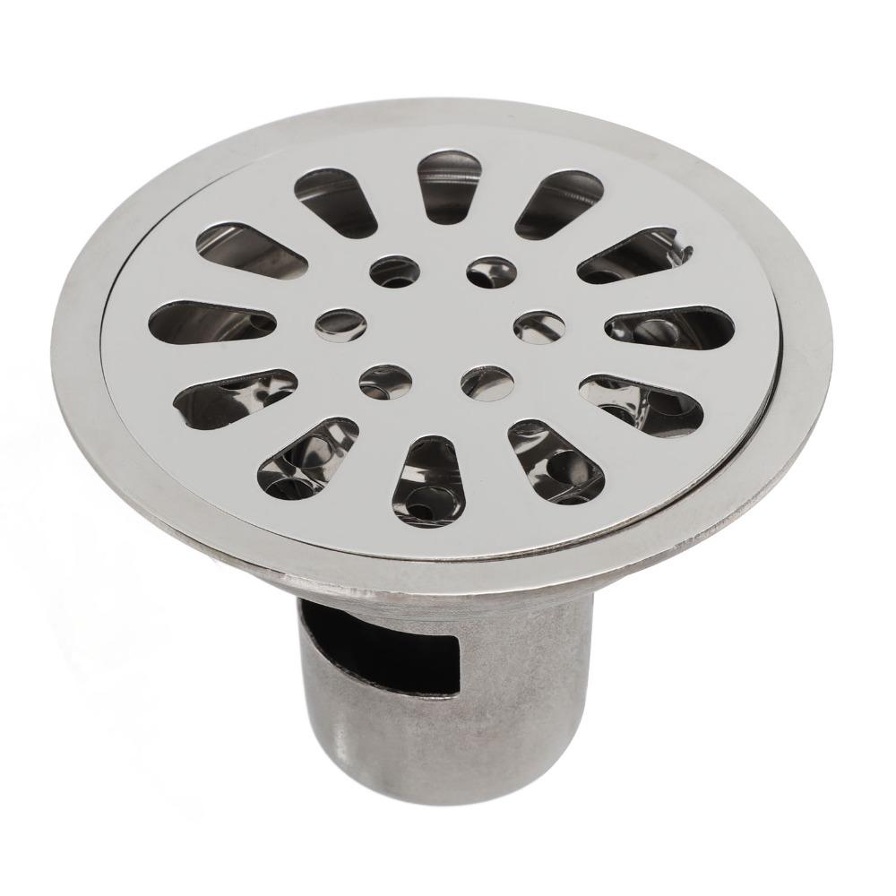 3.54 Inch Diameter Shower Drain 304 Stainless Steel Odor Resistant Drain Kit  Bathroom