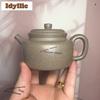 160ml Luxury Yixing Purple Clay Teapots Handmade De Zhong Pot Raw Ore Green Section Mud Kettle Chinese Zisha Tea Set Supplies