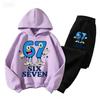 2-14 år pojkar och flickor kläder 67 bekväm barndräkt hudvänlig skolkläder barn bekväm sweatshirtdräkt