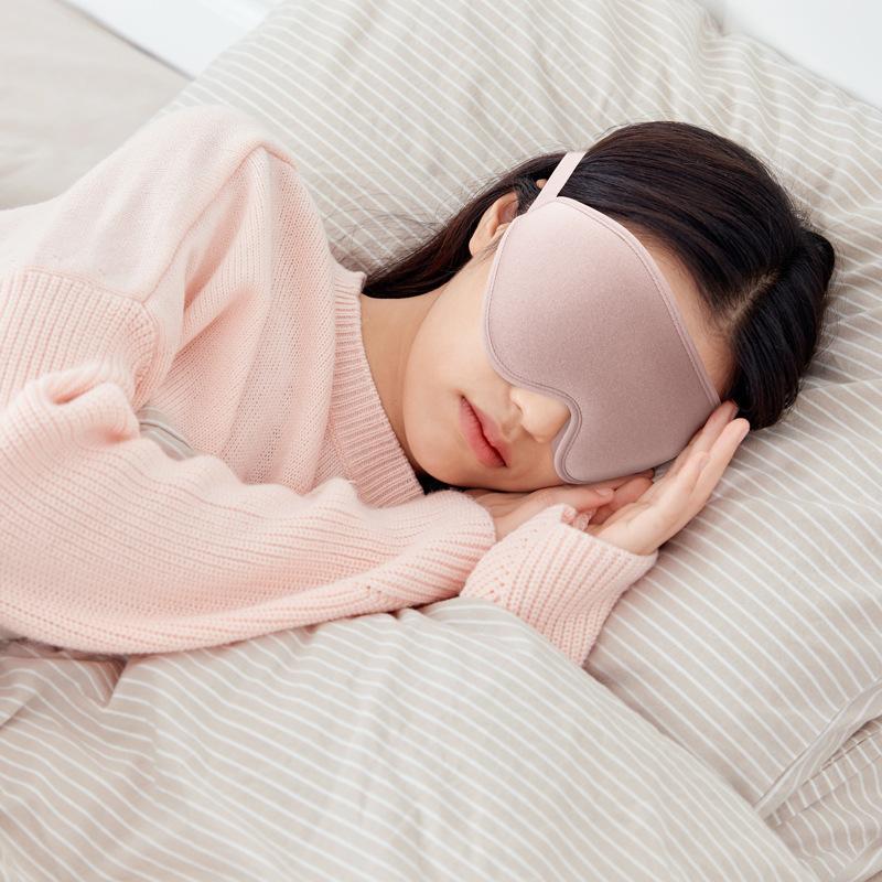 

3d Eye Mask For Sleep Three Dimensional Shading Rebound Memory Foam Shading No Pressure On The Eyes Aviation Eye Mask Nap 25*2*10CM чорний