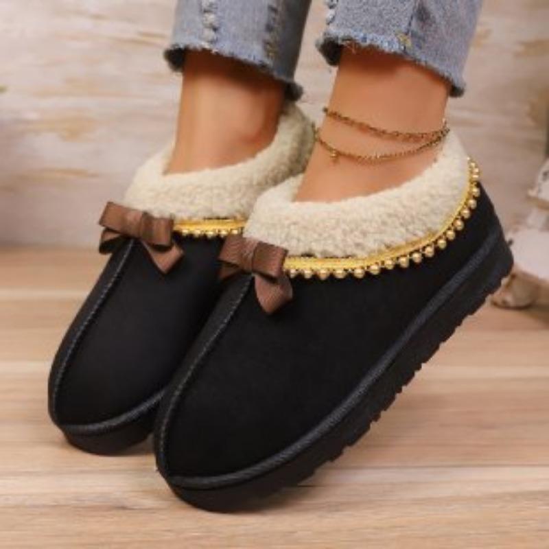 

Women s cushioned high top large size winter warm snow boots padded lining waterproof ankle boots non-slip outdoor hiking mountaineering sports boots 43