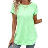 Dames Casual Ronde Hals Korte Mouw Losse Pullover Top In Meerdere Kleuren