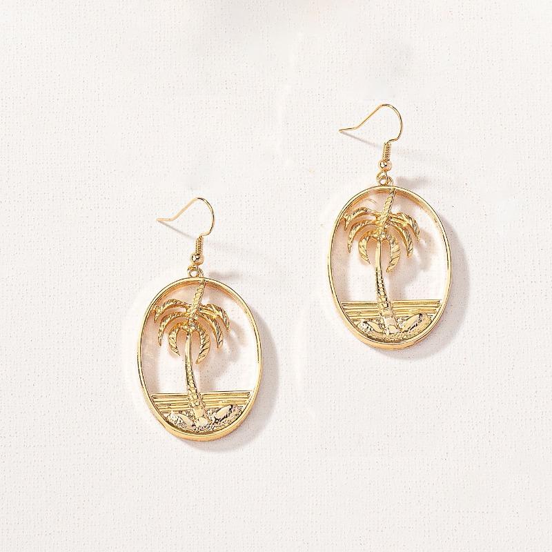 Fashion retro inlaid colored zircon water drop earrings creative hollow personality versatile women s ear jewelry batch