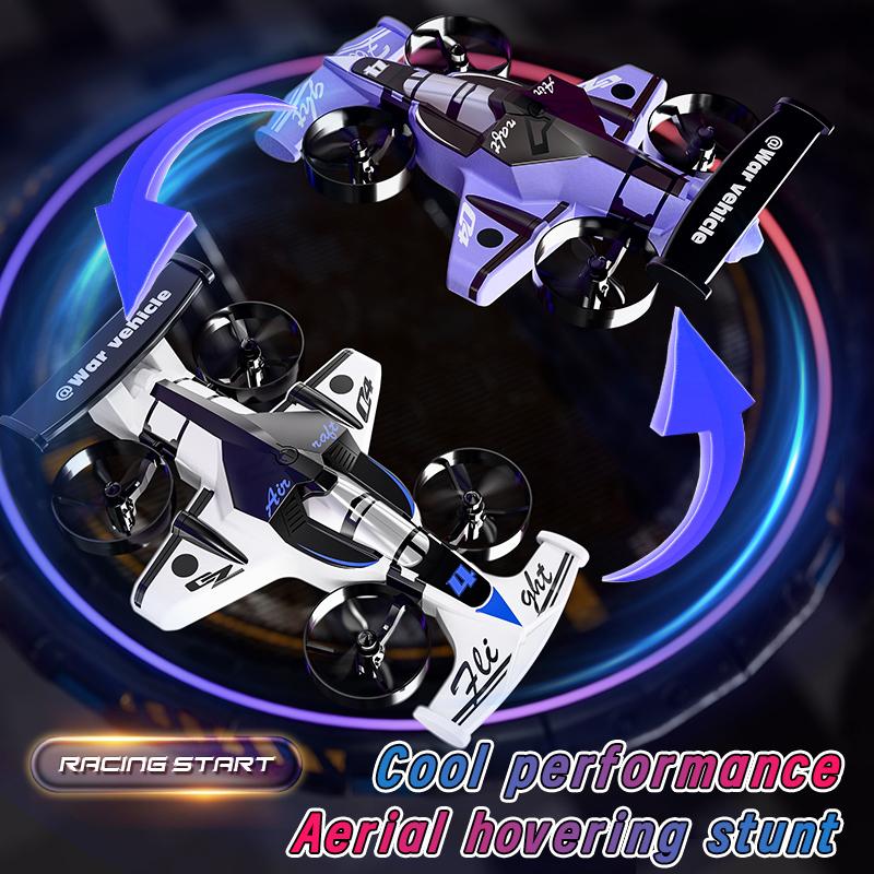 Non-Toxic Land-Air Dual-Purpose Quadcopter Stunt Drift Toy Rc Car 2 In 1 Unmanned Aerial Vehicle Fixed-Wing Model Toys For Kids Adult Gift
