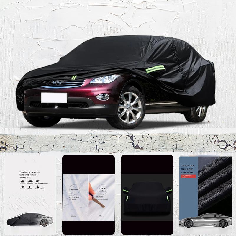 For infiniti ex fit Outdoor Protection Full Car Covers Snow Cover Sunshade Waterproof Dustproof Exterior Car cover Black