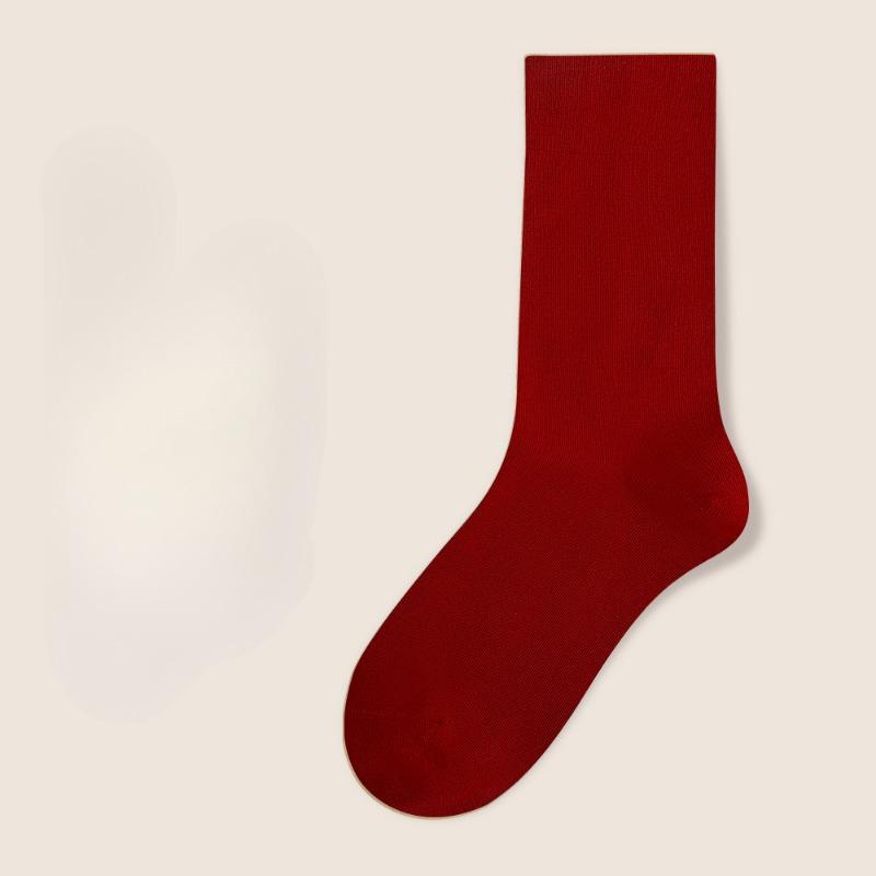 Cotton Socks, Women's Spring and Autumn Pure Cotton Mid-calf Socks, Women's Postpartum Socks, All-season Versatile, All-cotton Mid-calf Women's Socks