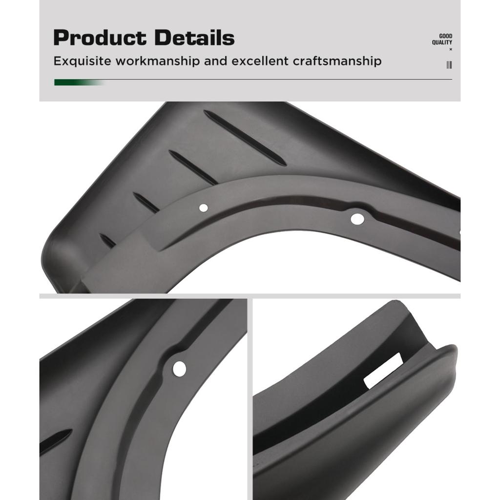 4PCS Car Mud Flaps Splash Guards Mudguards Car Mud Flaps Compatible with Porsche Cayenne PO536 2018 2019 2020