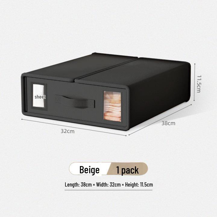 Oxford Cloth Quilt and Blanket Storage Box - New Four-Piece Wardrobe Organizer