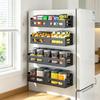 Magnetic Refrigerator Side Storage Rack No Punch Kitchen Organizer Microwave Oven Wall Mounted Shelf Multifunctional Holder