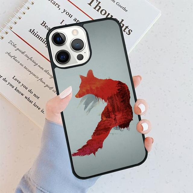 Watercolor Painting The Fox Phone Case For iPhone 17 Air 15 16 16e 11 12 13 14 Pro Max Cover For iPhone 17 Air Max Plus Fundas