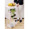 Izumi Kasei Vita Long Rack T4-Tier Kitchen Cart with Casters, 3749