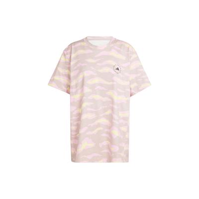 X Stella McCartney TrueCasuals T-shirt Stampata con Stampa Animale Completa Top da Donna Fucsia IN3631