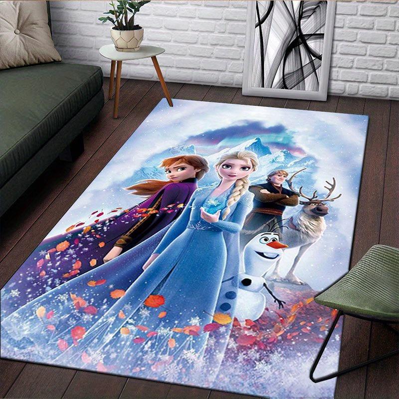 1 Stück Gefrorenes Muster Teppich Läufer rutschfester Teppich Handwaschbar Fußmatte Geeignet für Wohnzimmer Schlafzimmer Heimdekoration Zimmerdekoration