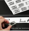 Sticker Emblema Lettere Logo Bagagliaio Auto in ABS per BMW 316e 318e 320e 323e 325e 330e 335e 530e E46 E90 E91 F30 F31 F34 G20 G30