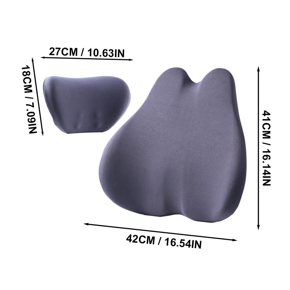 Headrest And Lumbar Pillows For Car Automotive Seat Supplies Auto Lumbar Support Cushion For Trucks Sedans SUVs RVs Drivers
