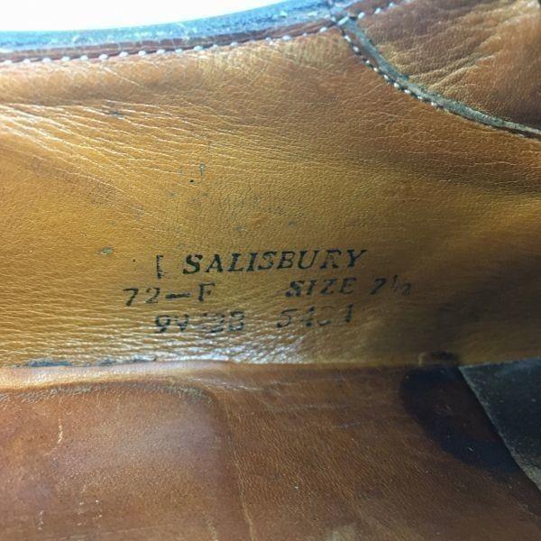 Burberry S Made In England Vintage Monk Strap Business Shoes Black Size 26.0 Men's(USED)