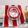 Olympiacos Logo Flanell-Decke, Hohe Qualität, Bequem für Alle Jahreszeiten, Heimdekoration, Wärme und Komfort