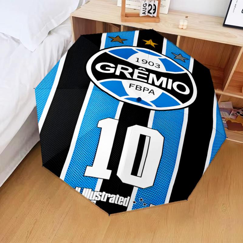 1PC Grêmio FBPA Printed Umbrella Folding umbrella, automatic umbrella 8-Frame for Travel, camping Fan gifts Christmas Gifts