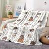 1 Cute Hedgehog Animal Blanket, Perfect Gift - Digital Print Flannel Nap Blanket for Sofa, Bed, Camping and Holidays