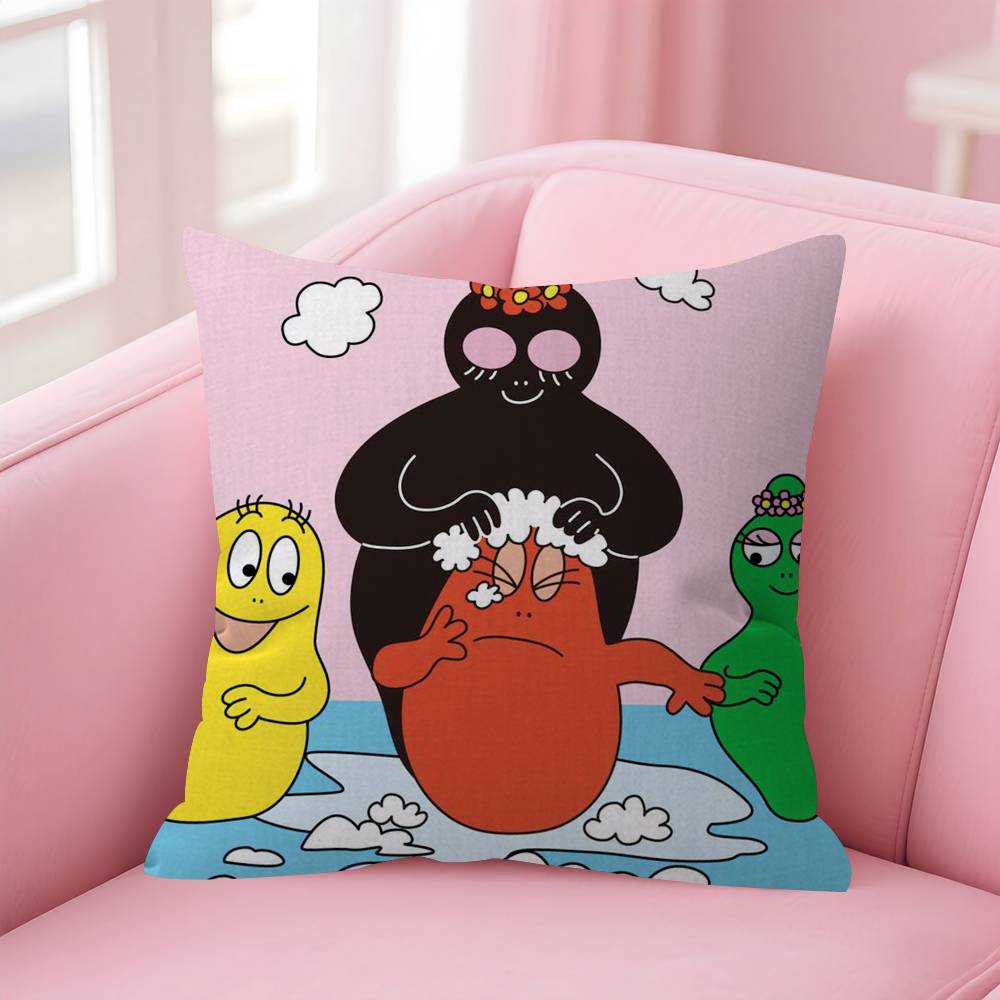 Cartoon Barbapapa CUTE   Maple Design Cushion Cover Happy Autumn Harvest decor Holiday Decorati Pillow Cover