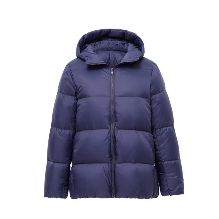2024 Winter Women's Lightweight White Duck Down Jacket: Korean Short Loose Bread Coat