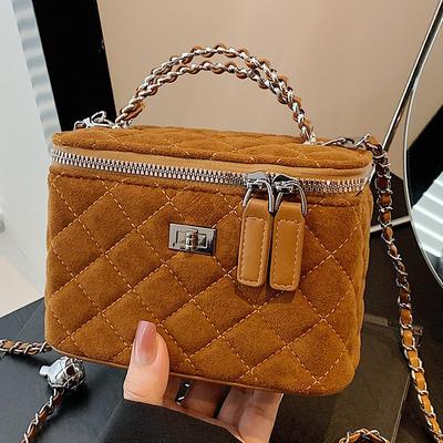 Autumn New Casual Fashion Temperament Portable Box Bag Simple Temperament Commuter Chain Messenger Bag