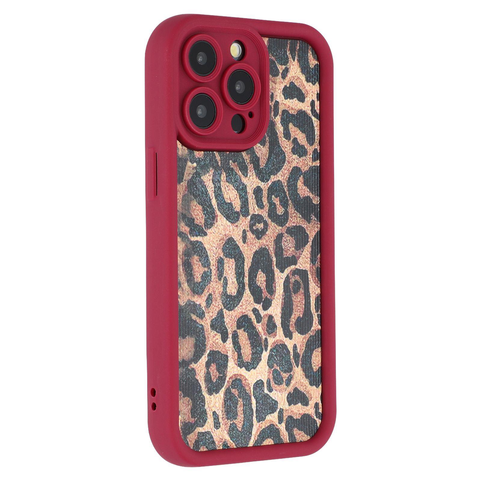 

For iPhone 14 Pro Max Case Leopard Print TPU Precise Cutout Phone Cover A