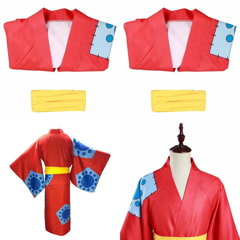 One Piece Wano Country Cosplay Costume For Monkey D Luffy Fans