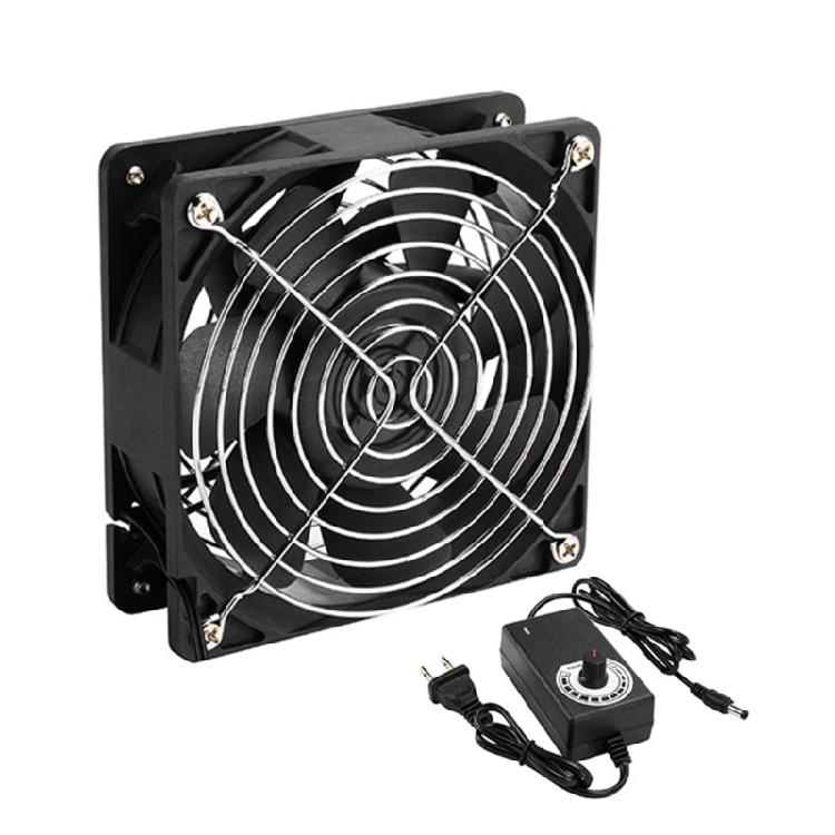 

AC Powered 120mm Cooling Fan 6000RPM Low Noise Design For Server Racks DVRs And Electronics Enclosures