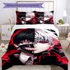 3pcs Tokyo Ghoul Bedding Set Duvet Cover Closure Includes 1 Duvet Cover & 2 Pillowcases, Soft and Comfortable for All Seasons.