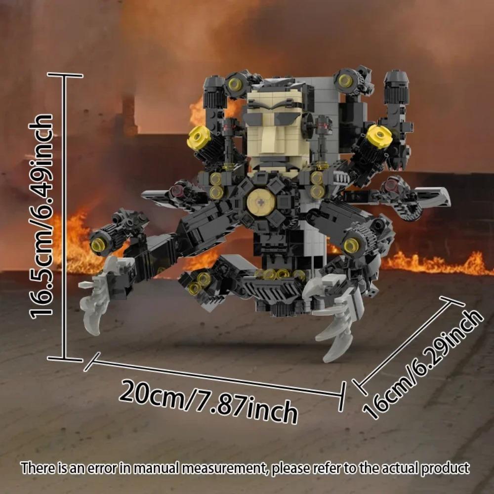 Moc Skibidi Toilet Builing Blocks Toy Titan Clock Man 2.0 Drill Man Titan TVMan Camerman Speakerman for Kids Boys Birthday Gifts