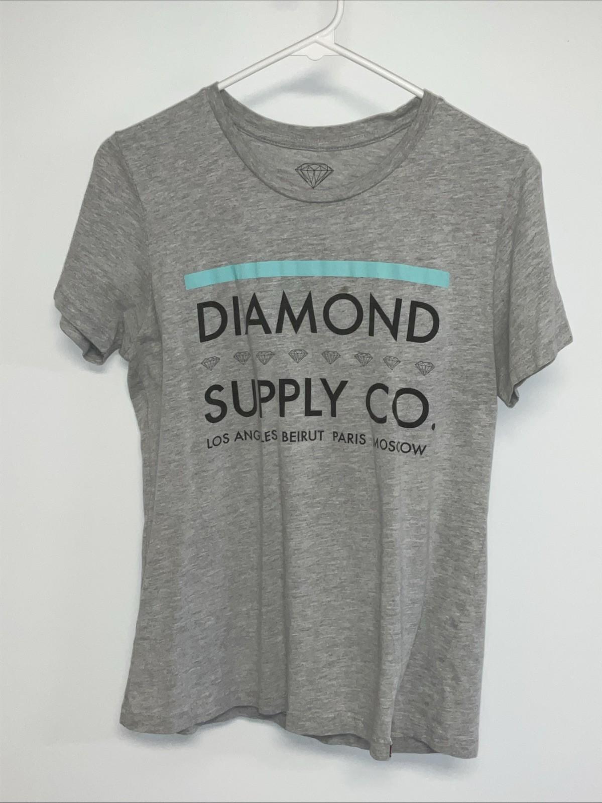 Diamond Supply Co. Short Sleeve T-Shirt Women’s Extra-Large Gray L